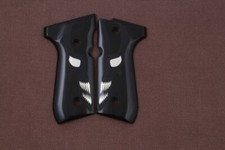 KSD Brand Beretta 92FS, 92A1, 92G, 92D, 96, M9 Compatible Black Acrylic Grips