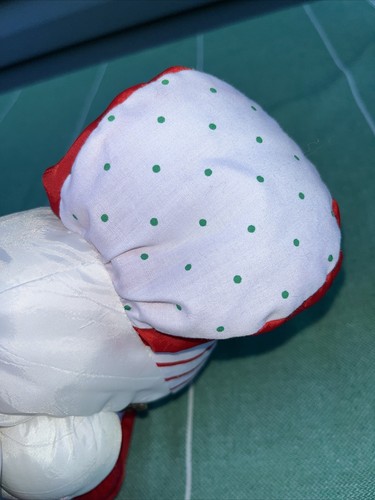 Vintage Fisher Price Christmas Puppy Dog Puffalump Nylon Plush 1991 8125 - Picture 11 of 11