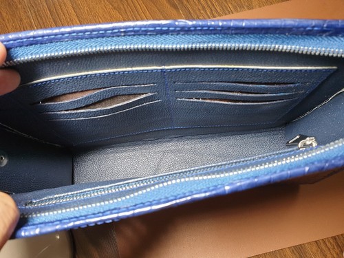 Marineblau 100 % echt, Echtleder Haut Herren Handtasche, Clutch Taschen-anpassen - Bild 5 von 9