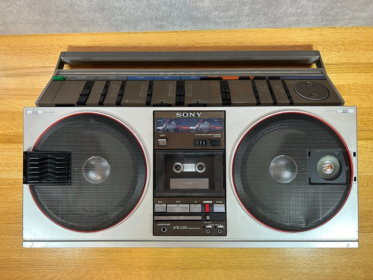 SONY ソニー CFS-99 ラジカセ ラジオ FM AM Sony CFS-99 Boombox Energy 99 20cm Woofer AM/FM Radio Vintage