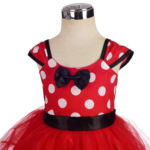 Baby Girl Polka Dots Fancy Dress Up Costume Birthday Party Tulle Dresses with... - Picture 4 of 7