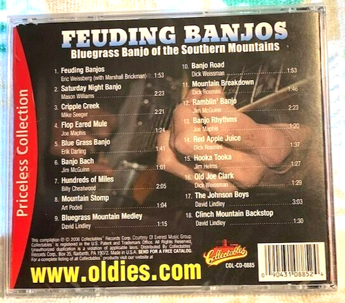 FEUDING BANJOS Bluegrass Banjo Of The Southern Mountains CD *NEW* David Lindley - Picture 2 of 2