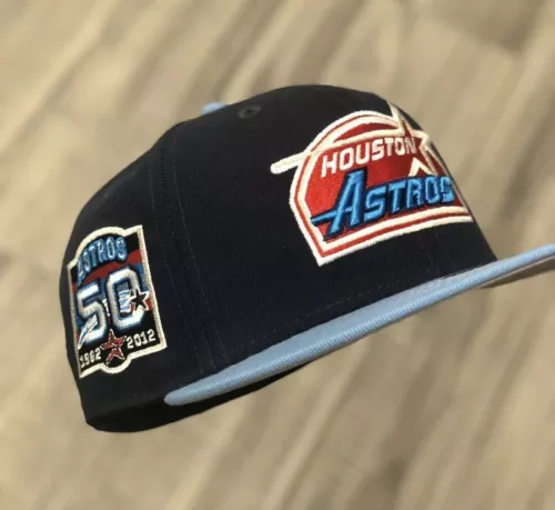 Hat Club Exclusive Cool Fashion Rockets Crossover Astros New Era Fitted 7 1/2