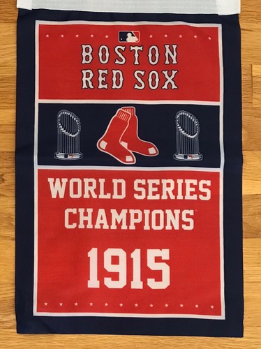 Boston Red Sox MLB World Series Champions 9 Banners/Flags Set 18.5" x 11.5" - Picture 4 of 11