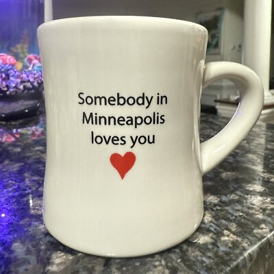 Minnesota Coffee Mug Somebody In Minnesota Loves You 10oz By M Ware Thick CupC14