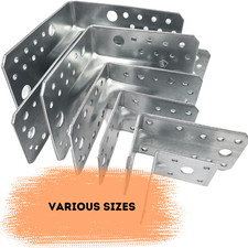 Galvanized Steel Corner Brackets Reinforced Angle Braces HEAVY DUTY Metal KP