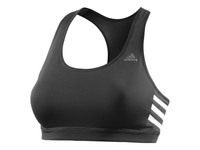 Adidas Womens Black & White 3 Stripe Racer Back Sports Bra Large 16-18 Adidas Womens Black & White 3 Stripe Racer Back Sports Bra Large 16-18