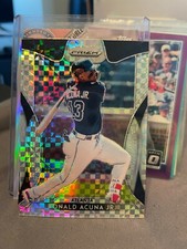  2019 Panini Prizm Prizms Power Plaid #169 Ronald Acuna Jr./75 BRAVES! rw2