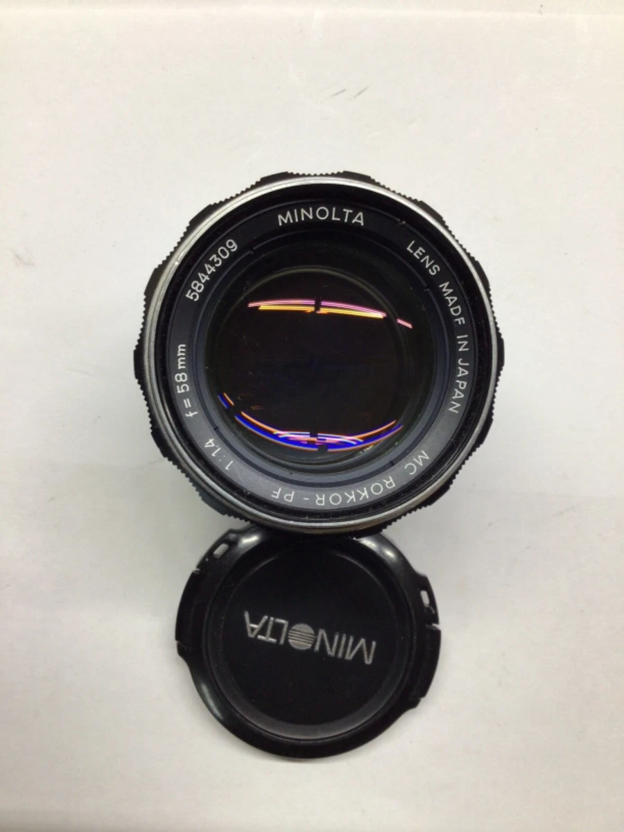 【美品・動作OK】ミノルタ MC ROKKOR-PF 58mm F1.4 Minolta MC Rokkor-PF 58mm F/1.4 | LENS-DB.COM
