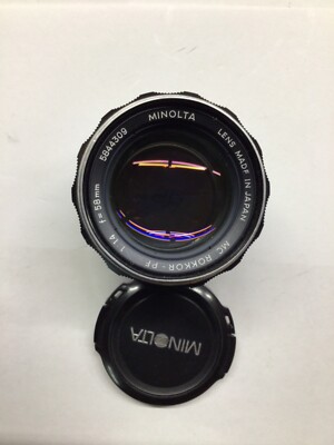 MINOLTA MC ROKKOR PF 58MM 1.4 PORTRAIT LENS | eBay