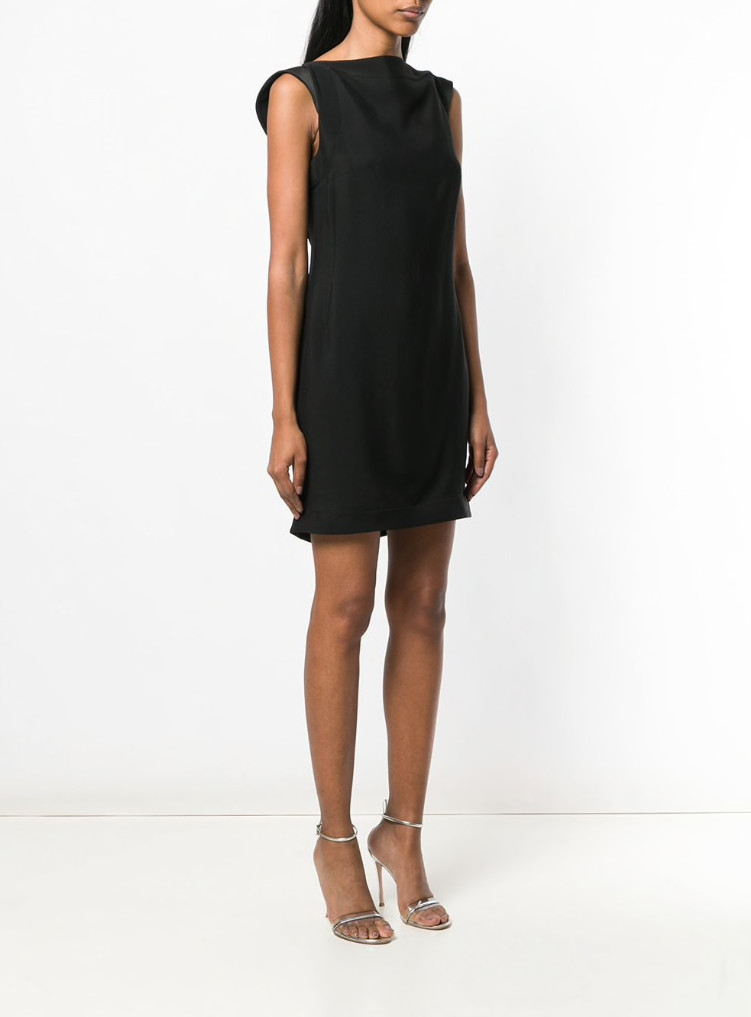 Calvin Klein 205W39NYC Sleeveless Mini Dress In Black Size 8 Made In Italy $3200 image 7