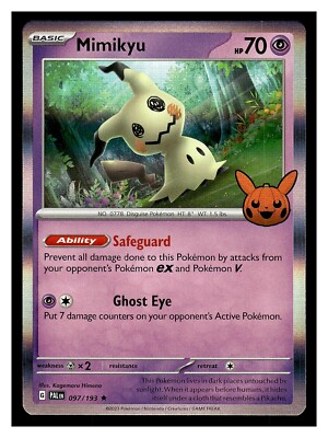 Pokemon Mimikyu 097/193 2023 Trick or Trade Halloween Trick Treat Holo Rare  | eBay