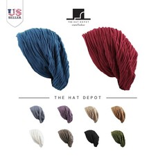 Beanie Hat - Winter Hat Unisex Baggy Wrinkled Slouch Fleece Lining Beanie 2800