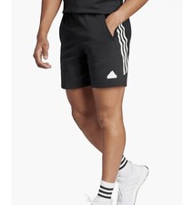 Adidas Men's Future Icons 3 Stripes Training Shorts, Black