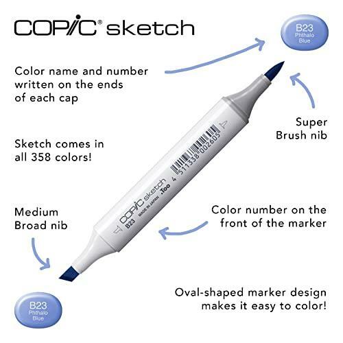 Copic Marker Sketch Color Fusion Markers, CSCF 1, 3-Pack - Picture 4 of 5