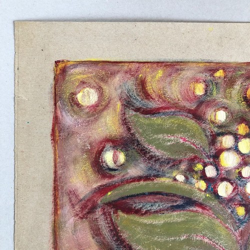 Anonyme — fleurs exotiques — huile sur papier — 65 x 50 cm. — circa 1960. - Picture 3 of 8
