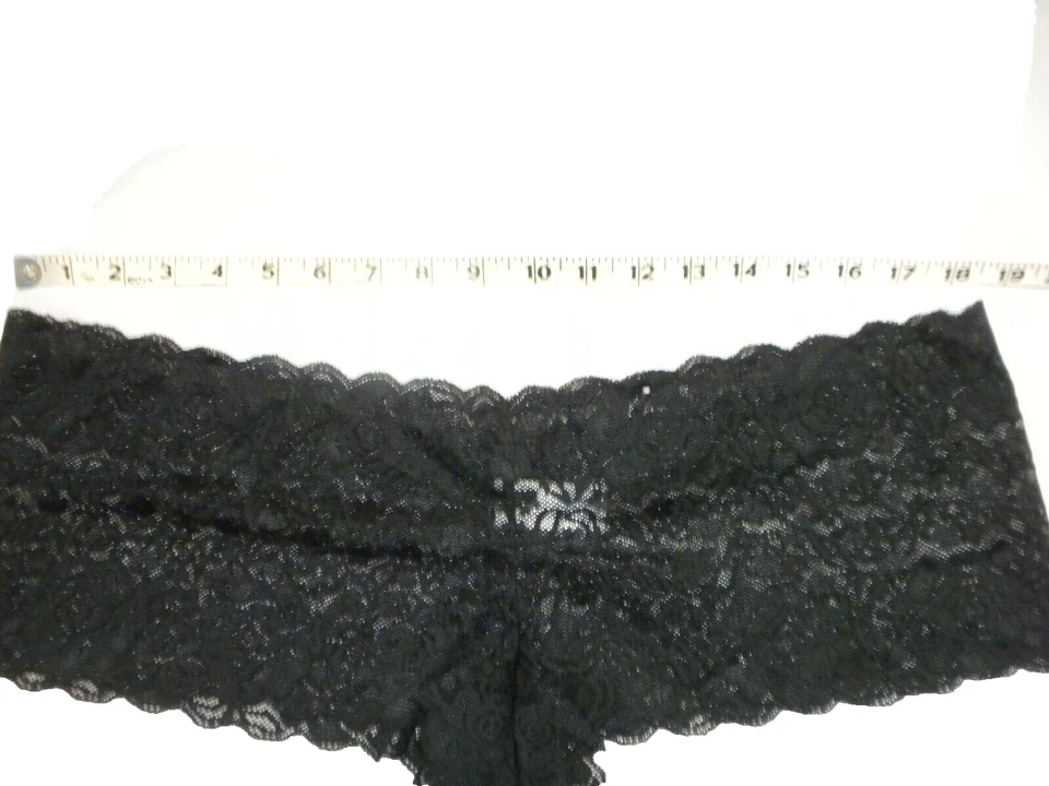 Morgan Taylor Bragas 3X Negro Encaje Íntimo Hipster Ropa Interior Boyshort Nuevo sin Etiquetas Foto 3 de 4