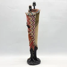 ⭐️ Elongated African Young Couple Resin Figurine Art Décor - 16.5" Tall