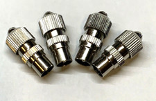 MALE TV COAX - x 4 - ARIEL CONNECTOR PLUGS TV AERIAL
