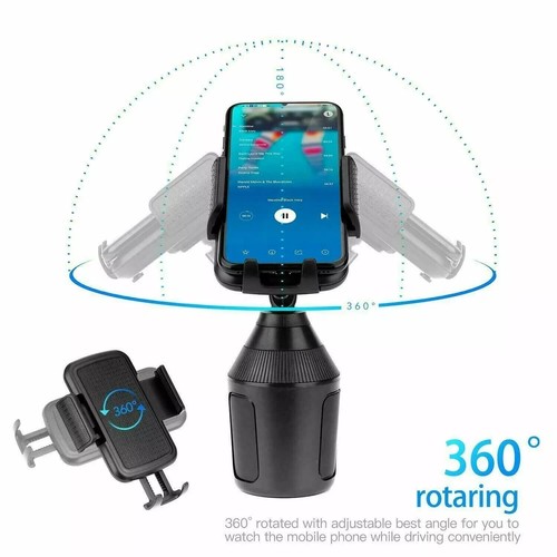 Universal 360° Adjustable Phone Mount Car Cup Holder Stand Cradle For Cell Phone - Picture 4 of 7