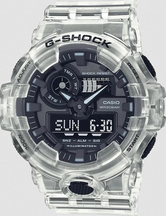 Casio clear g shock cheap