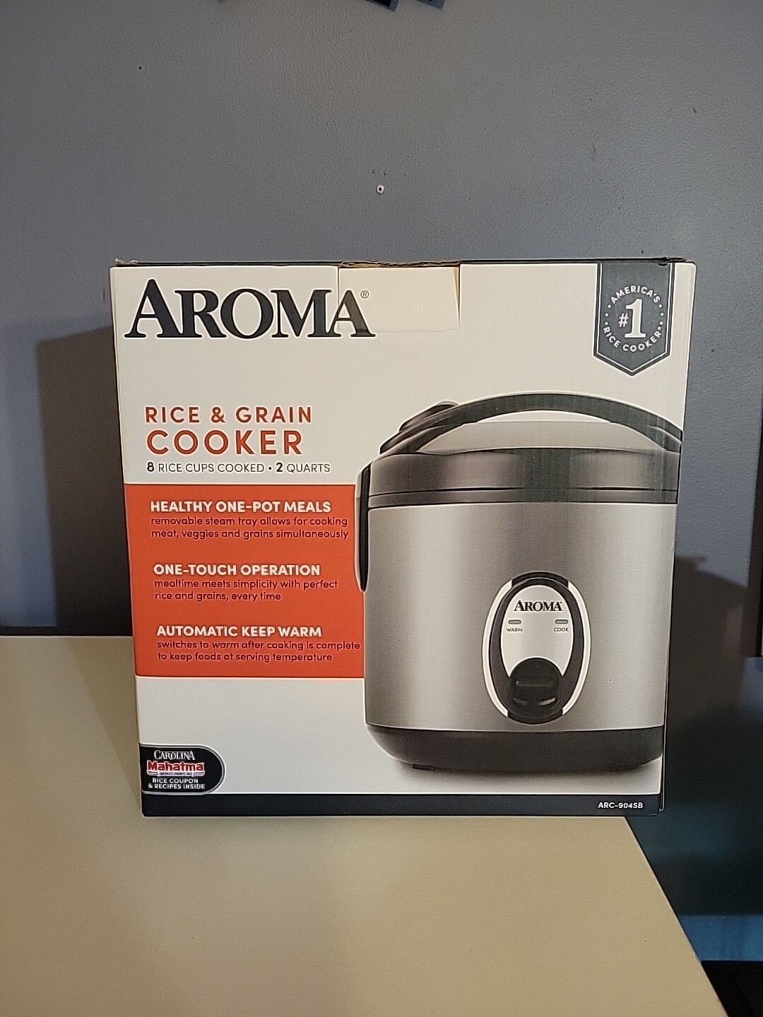 Aroma 8 Cup Rice Cooker Stainless Steel ARC904SB eBay