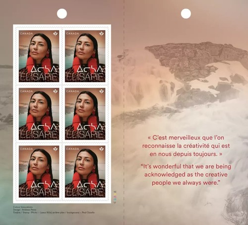 Canada - Indigenous Leaders – Elisapie - booklet of 6 Permanent stamps - Picture 2 of 2