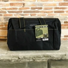 Unisex Voyager Heavy Duty Canvas Tool Bag Tote 15x10x9 Black New