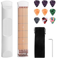 Pocket Guitar Practice Neck, Guitar Trainer 6 Fret Portable Guitar Chord Tool