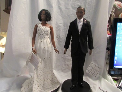 michelle obama inaugural doll white dress