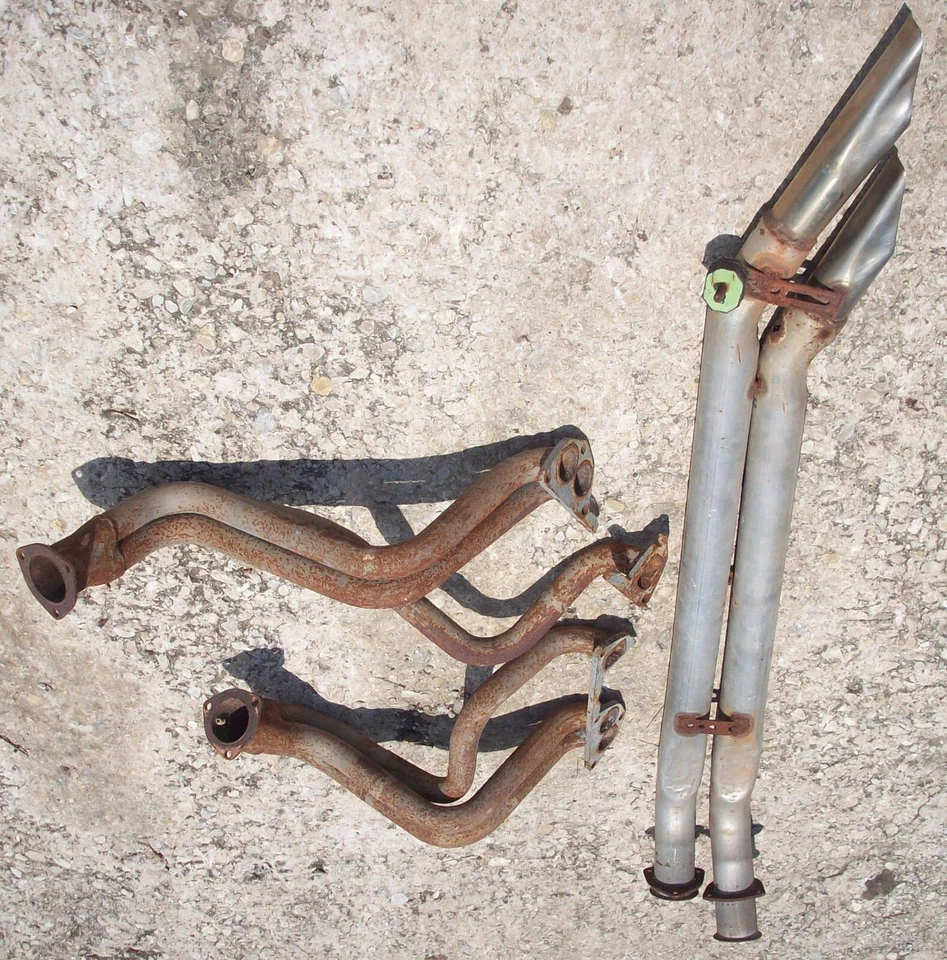 1965 Austin Healey 3000 Vintage Race Car Exhaust Headers & Pipe 65 - Изображение 3 из 4