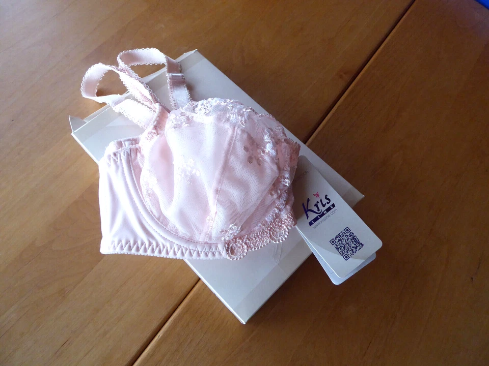 Krisline Bügel-BH rosa  sehr edel 4-fach verstellbar Gr. 85/B NEU - Bild 2 von 4