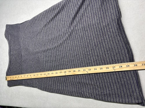 We the Free People Tank L Gray Striped Weekend Warrior Linen Blend Sleeveless - Picture 12 of 13