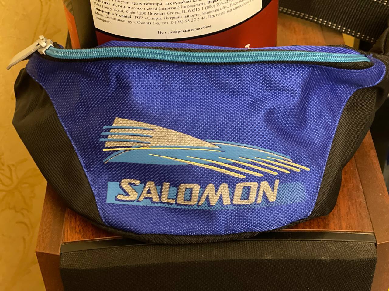 Borsa vita unisex vintage Salomon confezione casual sport regolabile leggera