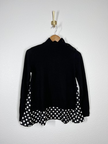 Kate Spade XS Black Mock Neck Sweater 