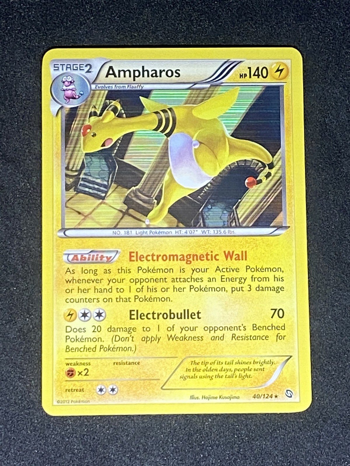 NM Ampharos 40/124 Dragons Exalted Holo