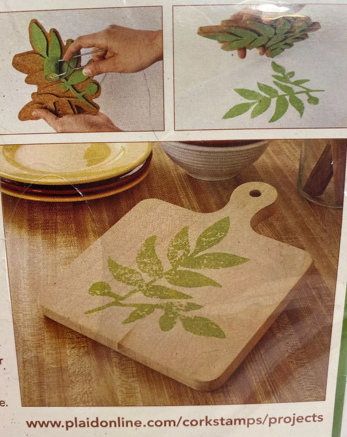 Cork Stamp - Big Fern Frond by Plaid - Craft Supplies