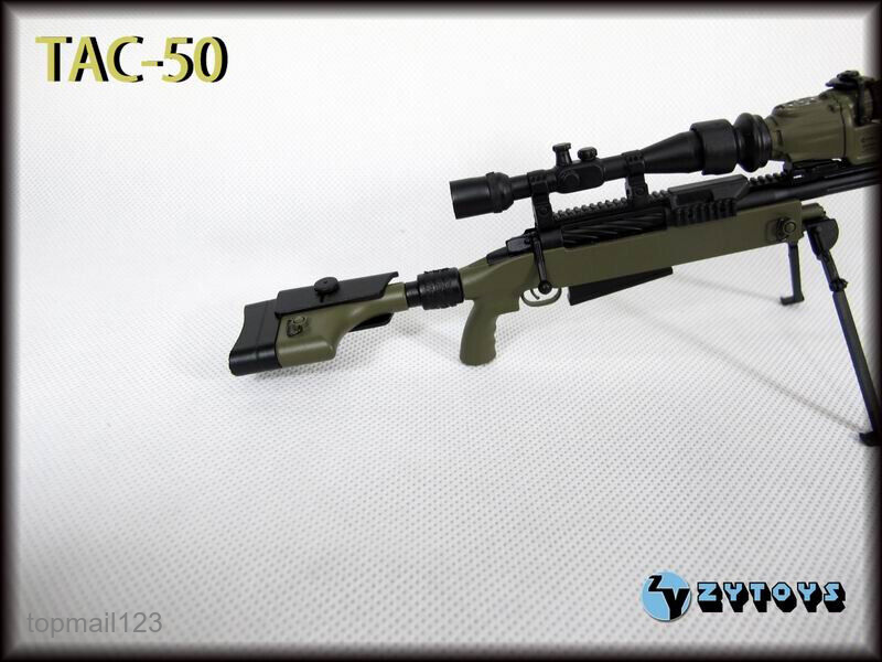 ZYTOYS ZY8036B 1/6 TAC-50 WWII Gun Rifle Weapon Model Fit 12