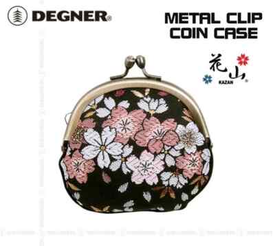 【DEGNER】METAL CLIP COIN CASE（Black） [W-65K-京桜-BK]