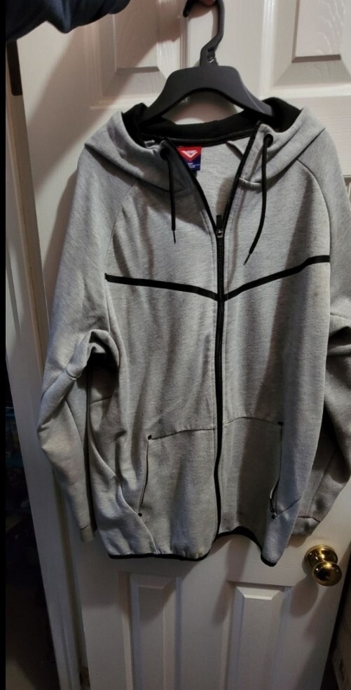 Felpa con cappuccio grigio pony