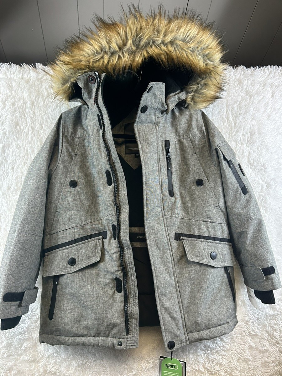 Noize Jacob Cruelty-free Boy Outwear– Gray M(10-)- Windproof WaterResistant