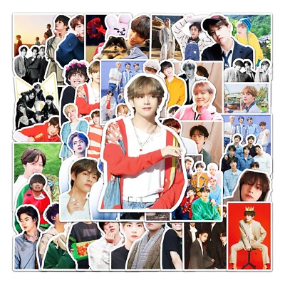 50 Pcs Stickers Kpop BTS  Laptop Luggage Phone Car Skateboard Bomb Vinyl