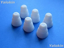6 Large (L) White Triple Flange Eartips Earbuds for Raycon Everyday and Fitness