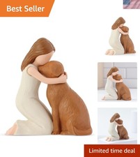 Love My Dog Hand-Painted Resin Figurine Angel Statue   Perfect Gift for Dog Love