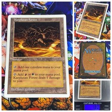MTG Karplusan Forest 🇬🇧 🟡 EX Magic TCG Fifth 5th Edition 1997 OG Land Staples