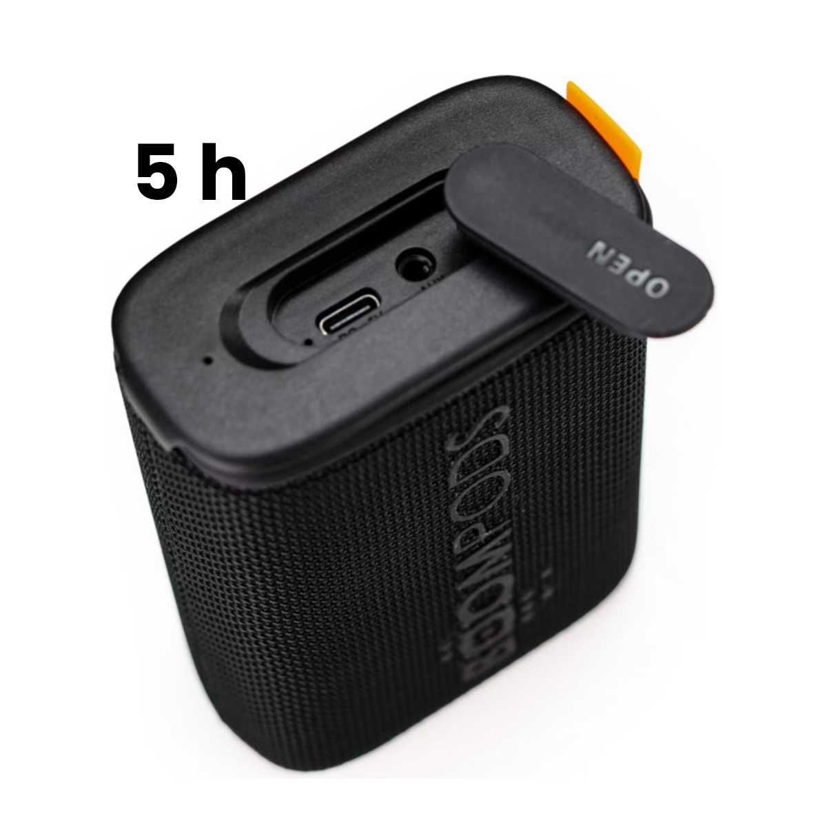 Enceinte Portable Bluetooth 5.3 BeachBoom 5W noire compacte de 1200mAh - 3
