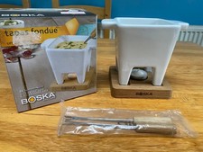 Tapas olandesi fonduta per due di Boska inutilizzata in scatola rovere formaggio cioccolato