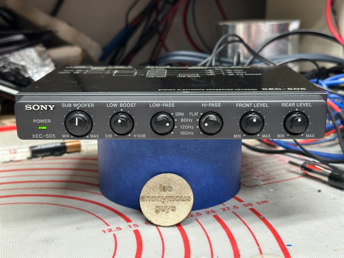 SONY # XEC-505 Electronic Crossover Network Vintage Old School SQ