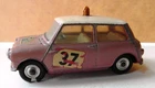 Vintage Corgi 317 Rally Morris Mini Cooper. Original. Sun faded