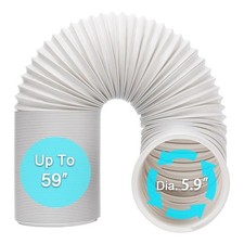 Portable Air Conditioner Hose Portable Exhaust Vent Hose With 5.9 Inch Diameter